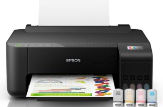 Impressora Epson EcoTank L1250 – Tanque de Tinta Colorida, Wi-Fi Direct, Comando de voz, Bivolt, Cor: Preto