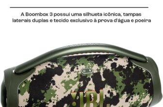 JBL, Caixa de Som, Boombox 3, Bluetooth, À Prova D’água e Poeira – Camuflada
