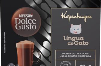 Achocolatado em Cápsula Nescafé Dolce Gusto Kopenhagen Língua de Gato 10 cápsulas