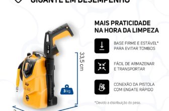 WAP Lavadora de Alta Pressão WL 1800 360L/h Portátil, com Jato em Leque e Concentrado 1500psi 1400W
