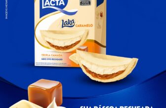 Ovo de Páscoa Lacta Tripla Camada Laka Caramelo 180g