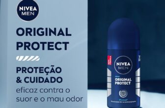 Comprando 2 – NIVEA MEN Desodorante Antitranspirante Roll-on Original Protect 50ml, Proteção 72h, Frescor Duradouro, Controle do Suor e Odor