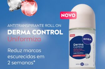 Comprando 2 – NIVEA Desodorante Antitranspirante Roll-on Derma Control Uniformiza 50ml, Proteção 72h, Reduz Marcas Escurecidas, Ácido Hialurônico, Pele Uniforme