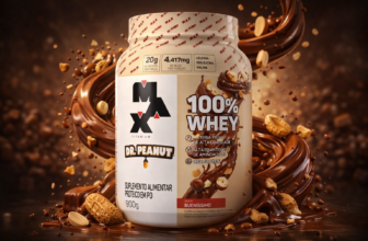 100% Whey Max Titanium x Dr. Peanut (900g), Sabor Bueníssimo