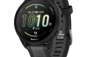 Garmin Relógio Forerunner 165 – 43mm com Monitor Cardíaco de Pulso e GPS