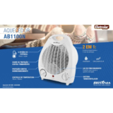 Aquecedor Elétrico 2 Em 1 Britânia 1500w Ab1100n 110V
