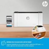 Impressora HP 107W Laser Monocromática USB e Wi-Fi 110V
