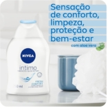 NIVEA Sabonete Líquido Íntimo Fresh Comfort 250ml, Limpeza Suave, Mantém pH Natural, Aloe Vera, Cuidado Refrescante, Uso Diário