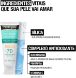 Protetor Solar Facial Para Pele Oleosa Neutrogena Sun Fresh Derm Care Pele Clara FPS 70, 40g