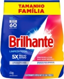 Brilhante Lava-Roupas Em Pó Roupas Brancas E Coloridas Limpeza Total Pacote Tamanho Família 4 Kg