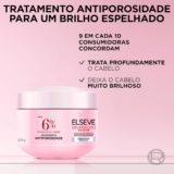 L’Oréal Paris Elseve Glycolic Gloss Máscara Capilar Antiporosidade, com Ácido Glicólico, Sela a Cutícula, Garante 3X Mais Brilho Espelhado e Maciez Intensa, 300g