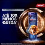Clear Shampoo Anticaspa Men Queda Control Frasco 400Ml Branco