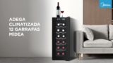 Adega Climatizada 12 Garrafas Midea Bivolt